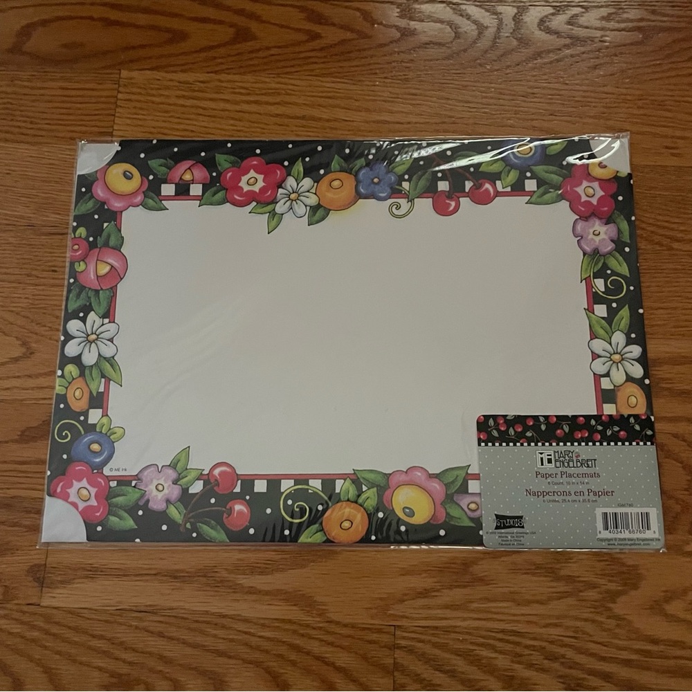 Paper Placemats by Mary Engelbreit - one pack is missing a mat - Picture 5 of 5